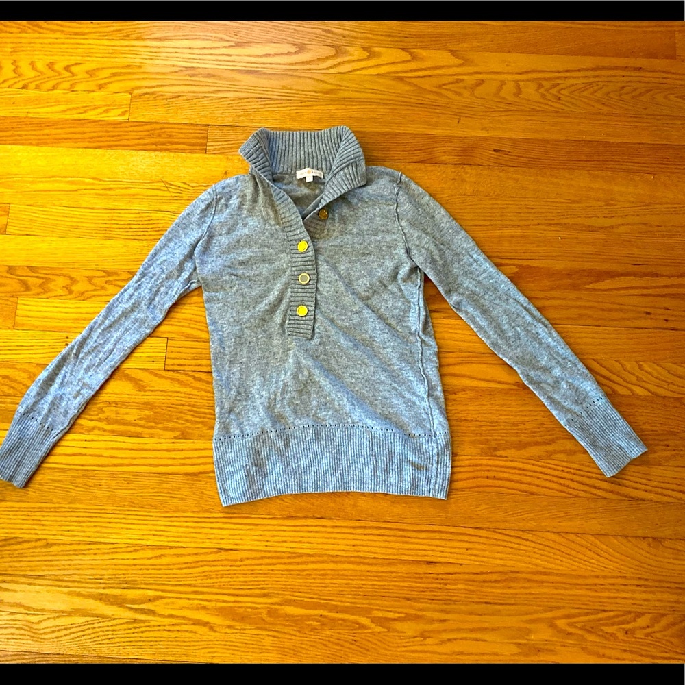 COPY - Tory Burch womens cashmere blend pullover sweater as S - gray